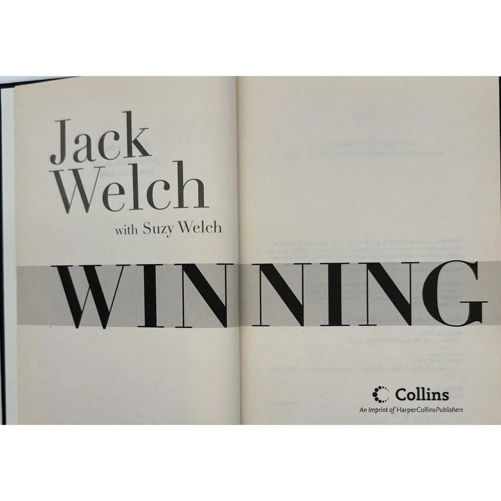 Jack Welch Autographed Winning Hardcover Book Vintage 2005 No Dust Jacket